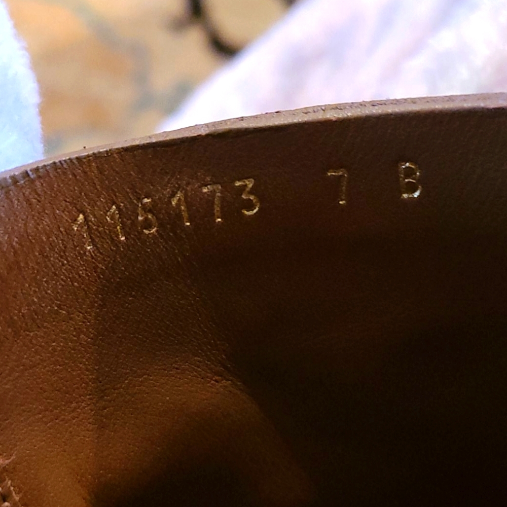 GUCCI SUEDE BROWN HIGH HEEL CLOGS - Picture 9 of 11